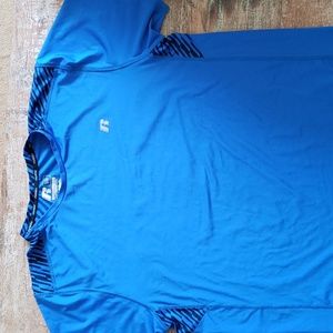 RUSSELL COOL FORCE BLUE TRAINING FIT ATHLETIC SHIRT SZ.LG NWOT